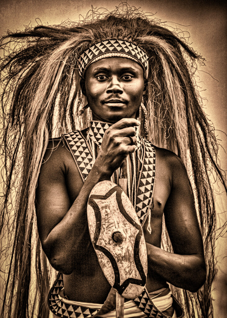 African Warrior by Bill Hallier