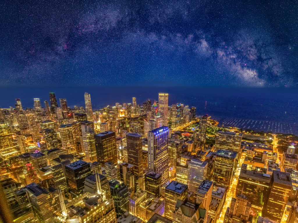 Imagining Nighttime Chicago by Ron Williams