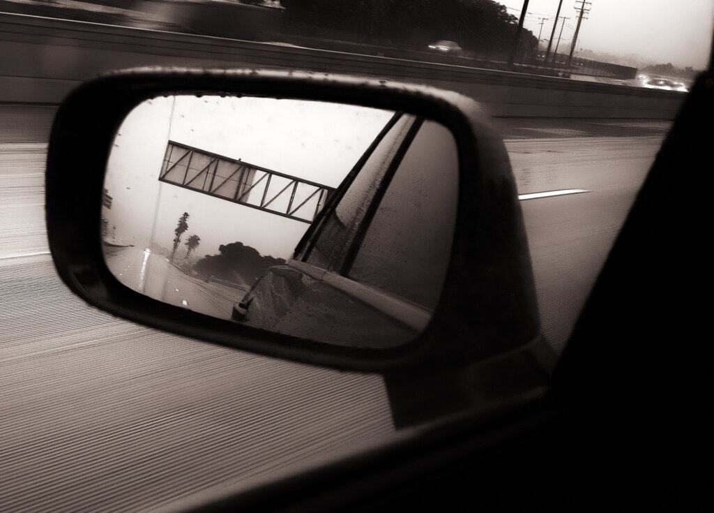 Rear View Rainy Day by Zoltan Puskas
