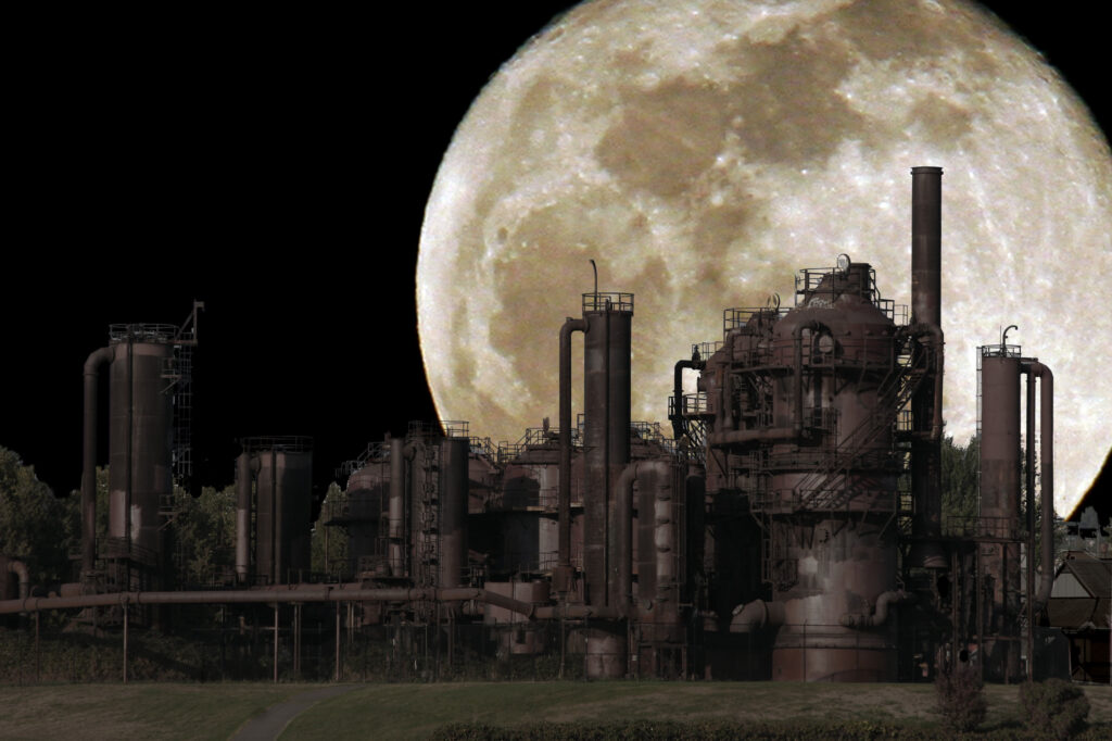 The Moon From Thunderdome by Brian Seitz